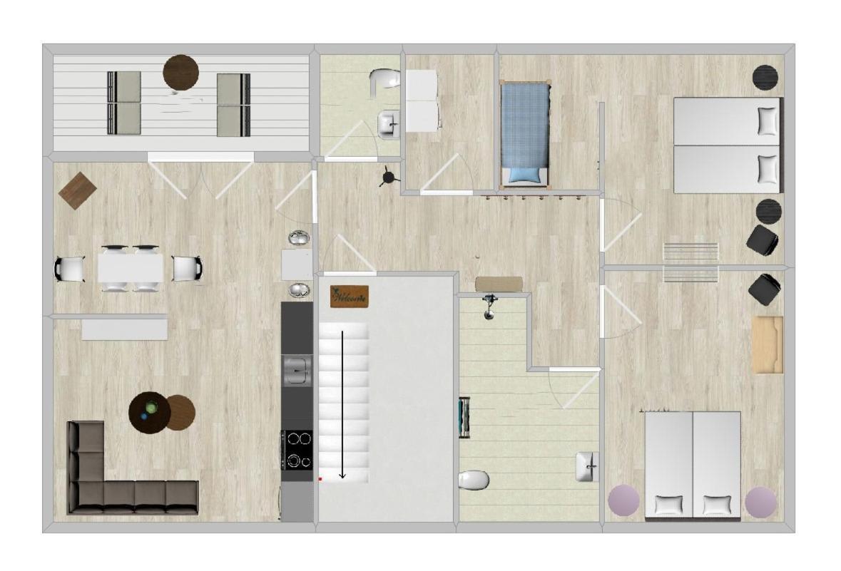 Schoenes Penthouse Duemmer See - Lembruch Hüde Dış mekan fotoğraf